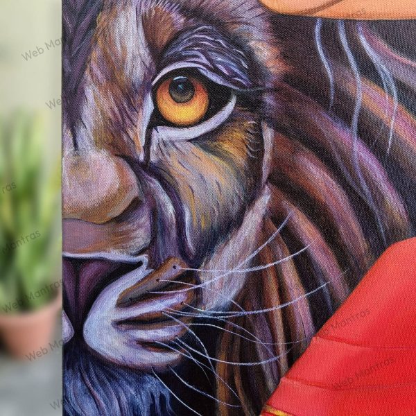 maa durga lion