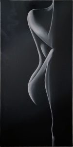 Glow in Dark - Nude Painting in Oil