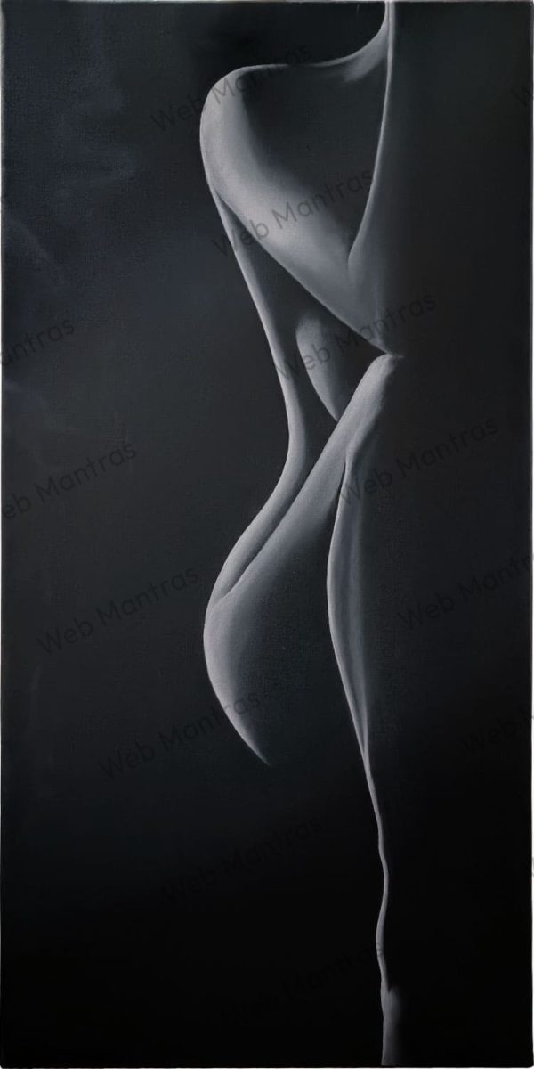 Glow in Dark - Nude Painting in Oil