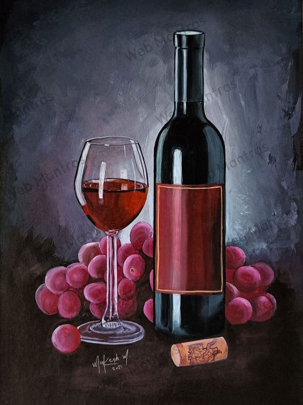 Fruits-vase-painting